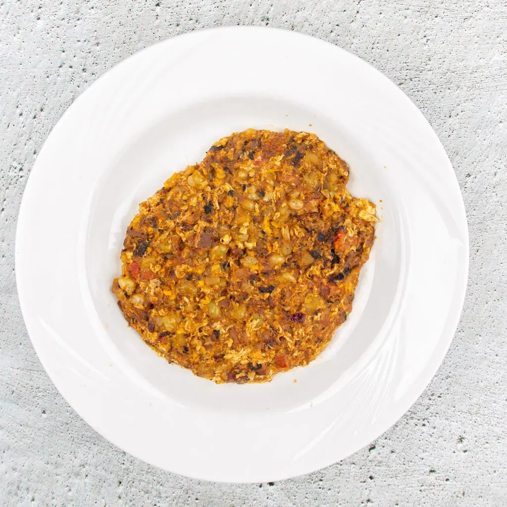 Beans with Egg Plate